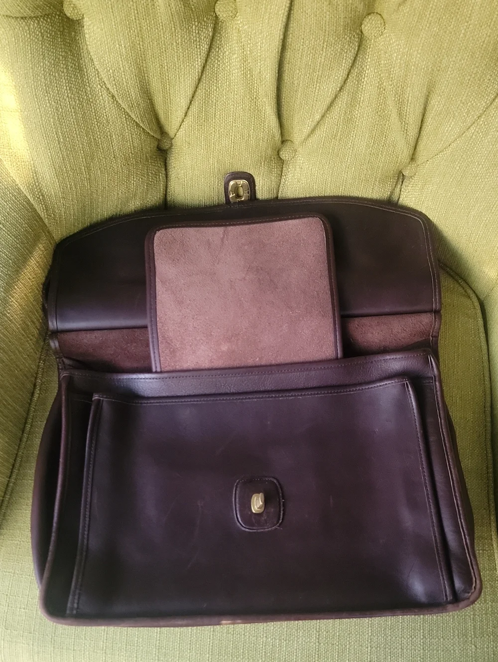 Vintage Coach Authentic Beekman Briefcase Dark Brown